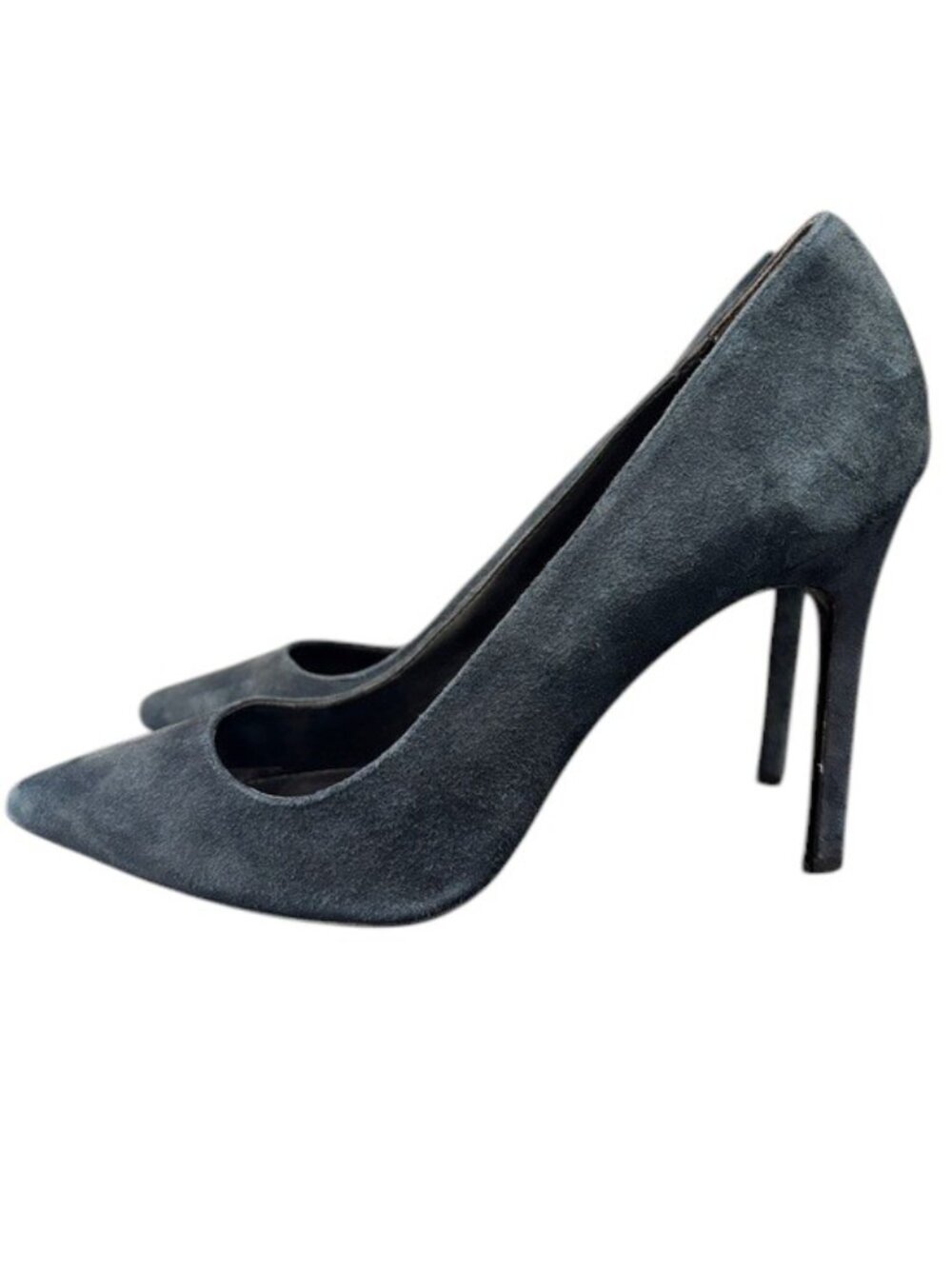 Charles David Blue Suede Stiletto Pumps Heels Size 7.5 Leather